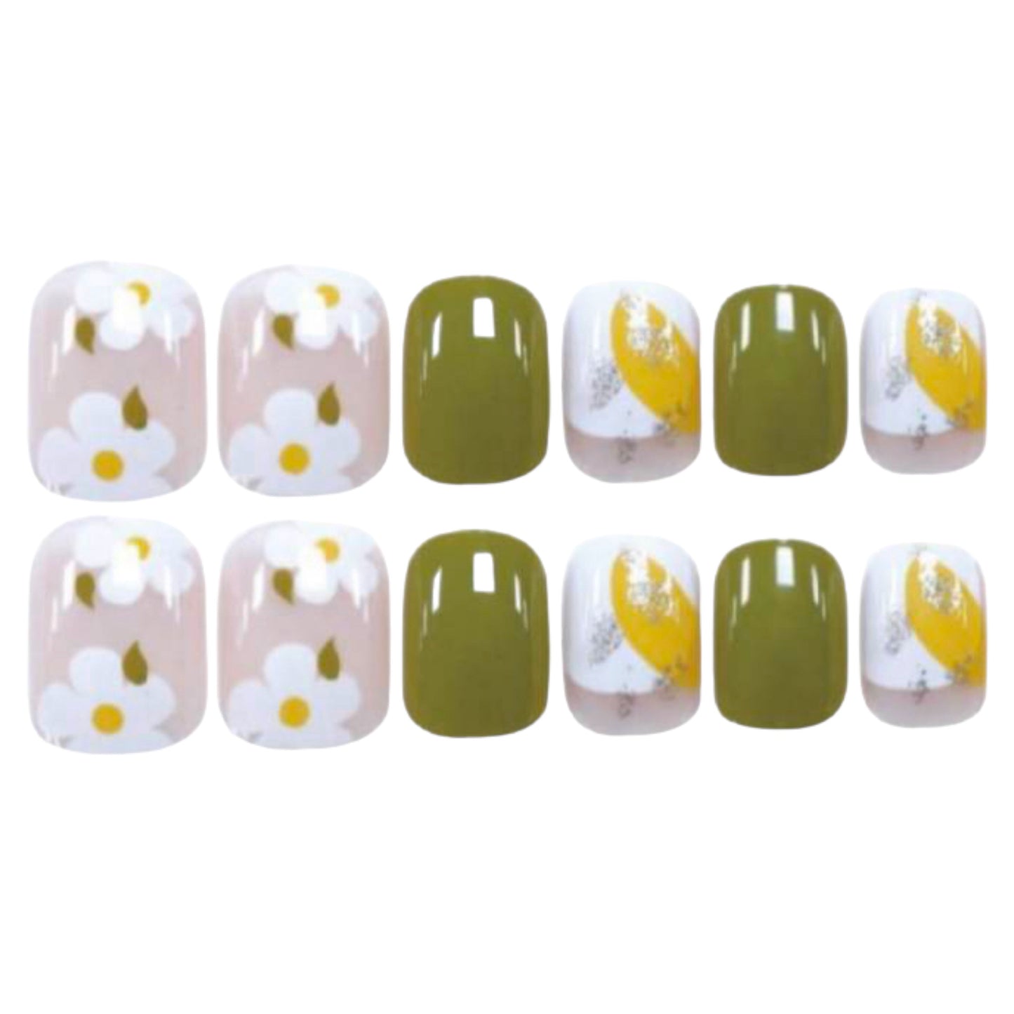 Daisy | short square shape press-on nail